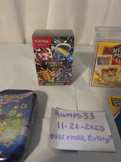 Pokemon TCG Paldean Fates Booster Bundle Sealed + Paldean mini tin+ lot - Image 2