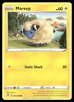 2020 Sword & Shield - Darkness Ablaze Mareep Basic/Common #55 - Image 1