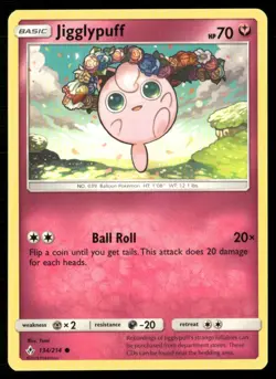 2019 Sun & Moon - Unbroken Bonds Jigglypuff Basic/Common #134 - Image 1
