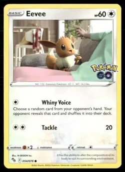 2022 Sword & Shield - Pokemon GO Eevee Basic/Common #54 - Image 1