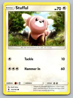 Pokemon TCG SM - Guardians Rising Stufful 112/145 - Image 1
