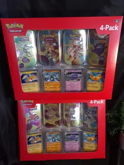 TWO BOXES Pokemon TCG 151 4 Mini Tins Pack 4 Promos SEALED Exclusive Sam's Club - Image 1