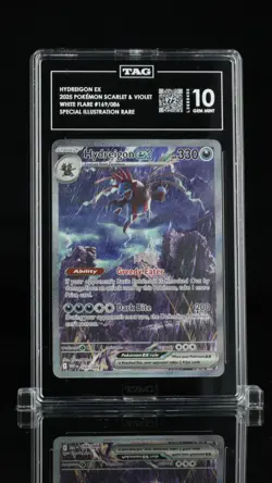 2025 Pokemon Hydreigon ex #169/086 Full Art SIR White Flare - TAG 10 - 972/1000 - Image 1