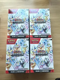 Pokemon TCG - Prismatic Evolutions Booster Bundle - Factory Sealed (Lot of 4) ✨ - Image 1