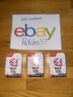 151 Scarlet Violet Booster Bundle Lot of 3 Brand New Sealed Bundles Pokemon TCG - Image 1