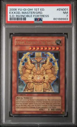 Exxod, Master of the Guard Yu-Gi-OH! 1st Edition Ultra Rare PSA 7 SD7-EN001 - Image 1