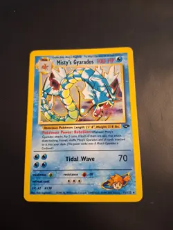 Pokemon Card Misty's Gyarados 13/132 Rare Holo Challenge NM - Image 1