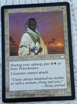 MTG Peacekeeper Weatherlight Regular Rare LP - Image 1