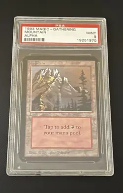 MTG Alpha Mountain PSA 9 - Image 1