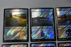MTG Doctor Who SURGE FOIL TARDIS Basic Land Set of 10 - 1x ea Art 1156-1165 - Image 4