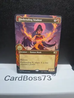 Firebending Student R 0342 Showcase Regular Avatar : the Last Airbender Mtg - Image 3