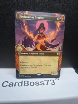 Firebending Student R 0342 Showcase Regular Avatar : the Last Airbender Mtg - Image 4
