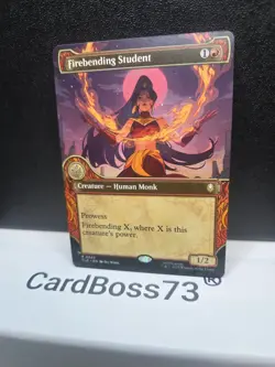 Firebending Student R 0342 Showcase Regular Avatar : the Last Airbender Mtg - Image 5