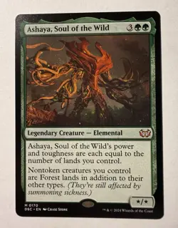 1x Ashaya, Soul of the Wild - Commander: Duskmourn: House of Horror - NM-Mint - Image 1
