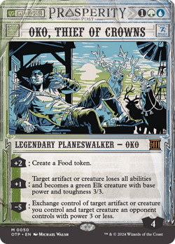 Oko, Thief of Crowns [Outlaws of Thunder Junction: Breaking News] Magic MTG - Image 1