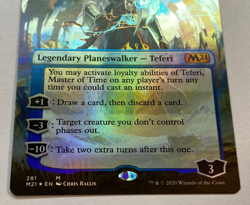 MTG - Teferi, Master of Time - Borderless - FOIL - Core Set 2021 - Image 3