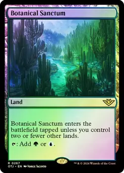 Botanical Sanctum (0267) - Outlaws of Thunder Junction - Rare (Foil) - Image 1