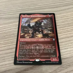 MTG Magic The Gathering FOIL Etched Breeches, Brazen Plunderer - Image 1