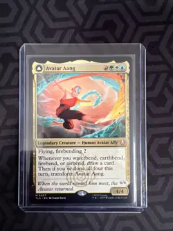 Avatar Aang / Aang, Master of Elements - Avatar: The Last Airbender MTG In Hand - Image 1