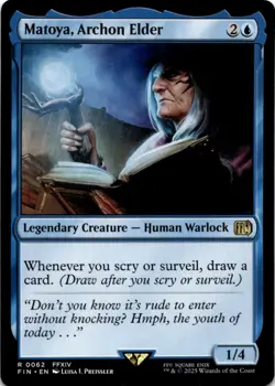 MTG Matoya, Archon Elder Normal NM FINAL FANTASY Magic 62 - Image 1
