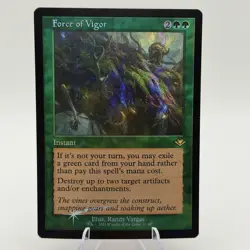 Magic MTG: Force of Vigor (Retro Frame) Modern Horizons (Near Mint) FOIL - Image 1