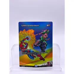MTG Magic the Gathering Goblin Bombardment #23 Marvel Universe NM FOIL - Image 1