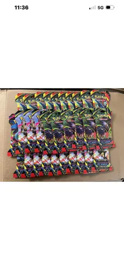 Pokemon Mega Evolution Phantasmal Flames Sleeved Booster Pack Lot x30 Packs - Image 1