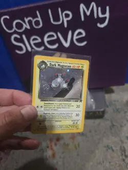 Pokemon Dark Magneton TCG Holo Rare Card 11/82 Unlimited With Swirl - Image 3