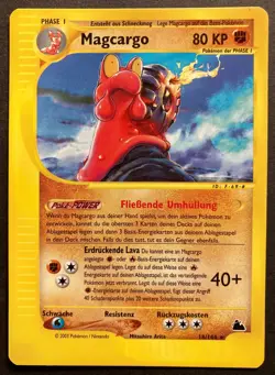 💥 Pokemon Skyridge * Magcargo * 18/144 💥 Deutsch ~ Excellent! - Image 1