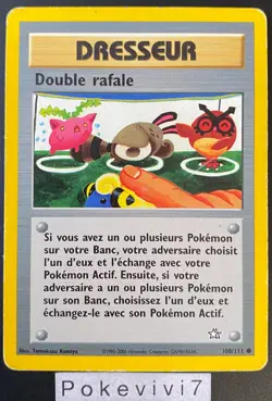 Carte Pokemon DOUBLE RAFALE 100/111 Commune NEO GENESIS Wizards FR OCCASION - Image 1