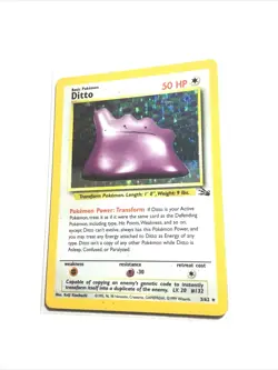 DITTO - 3/62 - Fossil - Holo - Pokemon Card - HP - Image 1