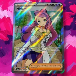 Pokemon Miriam 238/198 Full Art Holo Trainer Ultra Rare Scarlet Violet NM Card - Image 1