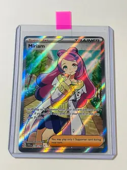Pokemon Miriam 238/198 Full Art Holo Trainer Ultra Rare Scarlet Violet NM Card - Image 2