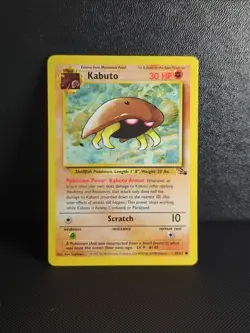 Kabuto 50/62 Fossil Set Common card Pokemon TCG WOTC 1999 Excellent - Image 1