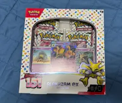 Pokemon TCG Scarlet and Violet - 151 Alakazam ex Collection Box - 4 Packs 820650855269 - Image 1
