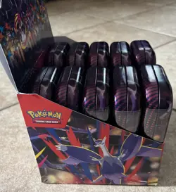 Pokemon TCG Mega Evolution MEGA HEROES MINI TIN DISPLAY Factory Sealed 10 Tins - Image 3