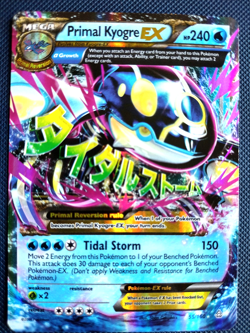 Primal Kyogre EX (Alpha) 55/160 XY - Clash LP-MP Pokemon Card Mega Evolution - Image 1