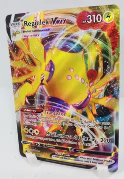 Pokemon TCG Regieleki VMAX #058/195 Sword & Shield: Silver Tempest NM/M Unplayed - Image 2