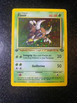 Pokemon TCG Pinsir 9/64 1st Edition Holo Rare Vintage - WOTC Jungle - MP/LP - Image 1