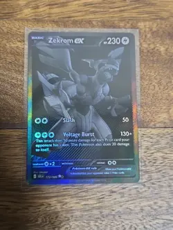 Pokemon Zekrom EX TCG Card 172/086 S&V: Black Bolt English - Image 1