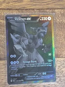 Pokemon Zekrom EX TCG Card 172/086 S&V: Black Bolt English - Image 2