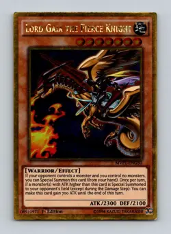 Lord Gaia the Fierce Knight Gold Rare The Dark Side of Dimensions Movie Pack: Go - Image 1