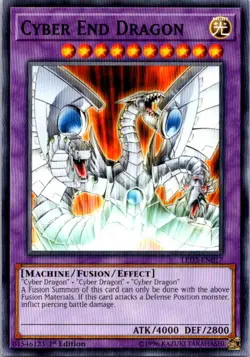 Cyber End Dragon LED3-EN017 Yu-Gi-Oh! Light Play 1st Edition - Image 1