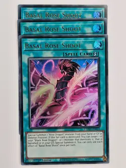 Yu Gi Oh - 3x L5DD-ENA23 Basal Rose Shoot - Ultra Rare - Image 1