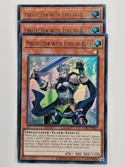 Yu Gi Oh - 3x LCKC-EN013 Protector with Eyes of Blue - Ultra Rare - Image 1