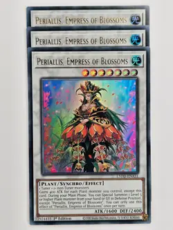 Yu Gi Oh - 3x L5DD-ENA31 Periallis, Empress of Blossoms - Ultra Rare - Image 1