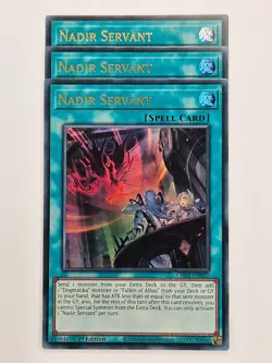 Yu Gi Oh - 3x CH01-EN027 Nadir Servant - Ultra Rare - Image 1