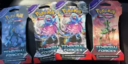 4pk pokemon Trading Card Game: Scarlet & Violet-Temporal Forces Sleeved Booster - Image 1