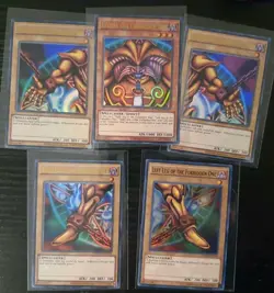 EXODIA THE FORBIDDEN ONE Complete 5 Card Set Unlimited NM Yugioh! Ultra Rare - Image 1