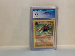 Vintage Pokemon Card FOSSIL 1ST EDITION KABUTO 50/62 Grade CGC 7.5 NM/MINT - Image 1